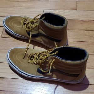 Van's High top khaki/leather-rare, Timbs coloring